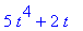 5*t^4+2*t