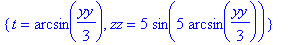 {t = arcsin(1/3*yy), zz = 5*sin(5*arcsin(1/3*yy))}