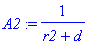 A2 := 1/(r2+d)