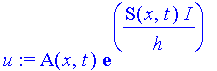 u := A(x,t)*exp(1/h*S(x,t)*I)