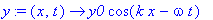 y := (x, t) -> y0*cos(k*x-omega*t)