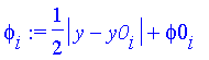 phi[i] := 1/2*abs(y-y0[i])+phi0[i]