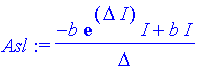 Asl := (-I*b*exp(Delta*I)+b*I)/Delta