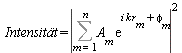 Intensitt = `*`(`^`(abs(Sum(`*`(A[m], `*`(exp(`+`(`*`(i, `*`(k, `*`(r[m]))), phi[m])))), m = 1 .. n)), 2))