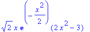 2^(1/2)*x*exp(-1/2*x^2)*(2*x^2-3)