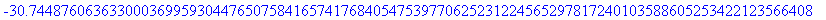 -30.74487606363300036995930447650758416574176840547539770625231224565297817240103588605253422123566408