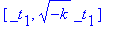 vector([_t[1], (-k)^(1/2)*_t[1]])